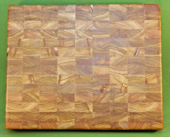 Board #939  Larch / Tamarack End Grain Cutting Board - 14 3/4" x 12" x 2" - $99.99